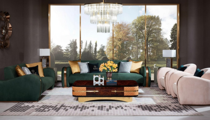 Luxus Möbel Sofagarnitur Couch Sofa Polster Couchtisch Sofas Garnitur