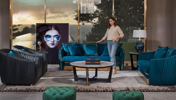 Designer Möbel Sofa Coch 3 Sitzer Polster Dekor Sofas Wohnzimmer Couchen