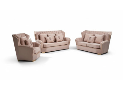 Polster Couchen Couch Modern Luxus Sofagarnitur 3+2+1 Sitzer Set Design Sofa Neu