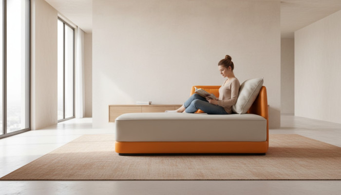 Liege Moderne Leder Komfort Luxus Liegen Liegesessel Relaxliege Chaiselongue 