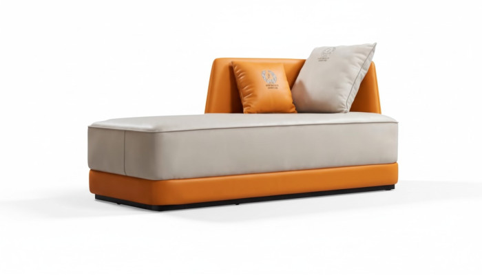 Liege Moderne Leder Komfort Luxus Liegen Liegesessel Relaxliege Chaiselongue 