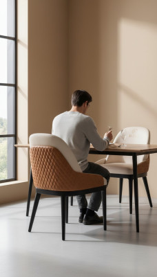 Sessel Stuhl 1x Esszimmer Lounge Sitz Polsterstuhl Neu Leder Fernseh