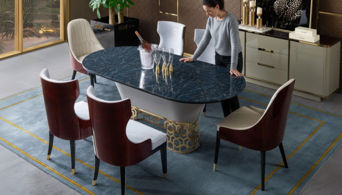 Komplett Set Esstisch 4x Stühle Esszimmer Set Ess Gruppe Holz Tisch Tische