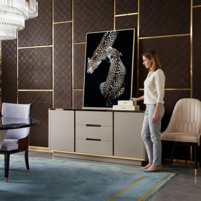 Kommode Holz Schrank Sideboard Wohnzimmer Konsole Wand Schränke