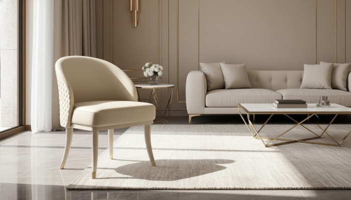 Stuhl 1x Ess Zimmer Polster Stuhl Fernseh Lounge Club Leder Sitz Sessel Luxus