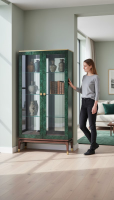 Glas Kommode Vitrine Kommoden Vitrinen Dekorative Kommodenschrank Designer