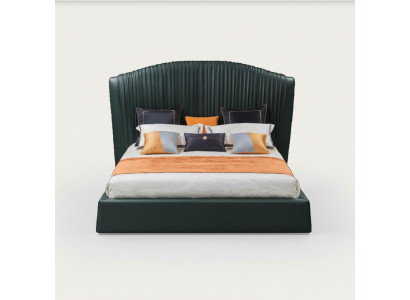 Bett Polster Design Luxus Doppel Betten Beige 180x200 Schlaf Zimmer Leder Hotel