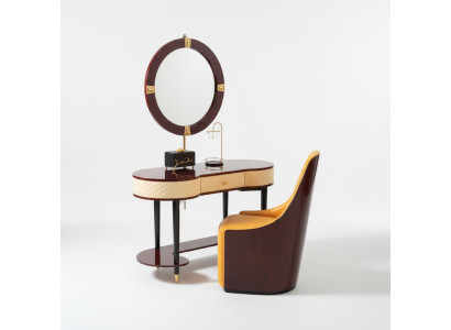 Schminktisch Spiegel Stuhl Komplett Set Kommode Schlafzimmer Modern