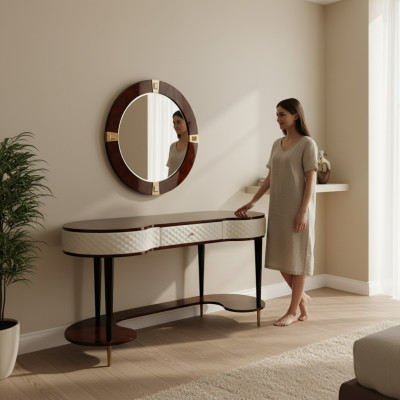 Schminktisch Spiegel Luxus Konsole Kommode Schlafzimmer Schminktisch Kommoden