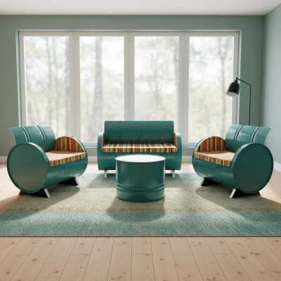 Sofa Set Industrielle Moderne Bank Eisen Textil Restaurant Bank Sofa Aluminium
