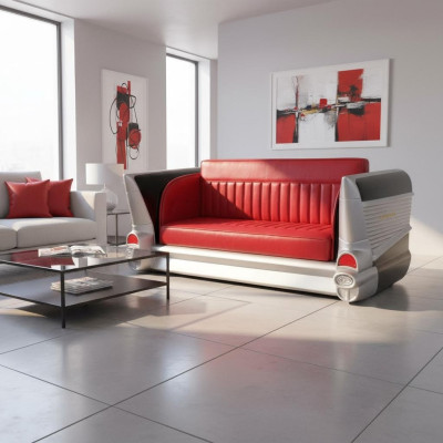Sofa Couch Diner Cadillac USA Deko Autosofa Amerika Style Möbel Couchen Sofas