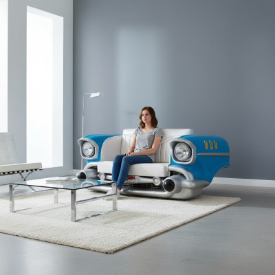 Autosofa Sofa Couch Diner Cadillac USA Deko Amerika Style Möbel Couchen Sofas