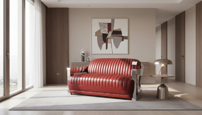 Design Club 2 Sitzer Sofa Ledersofa Dreisitzer Vintage Leder Zweisitzer Couchen