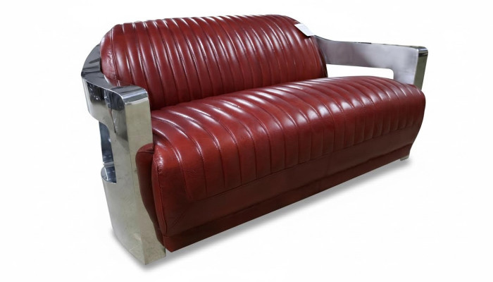 Design Club 2 Sitzer Sofa Ledersofa Dreisitzer Vintage Leder Zweisitzer Couchen