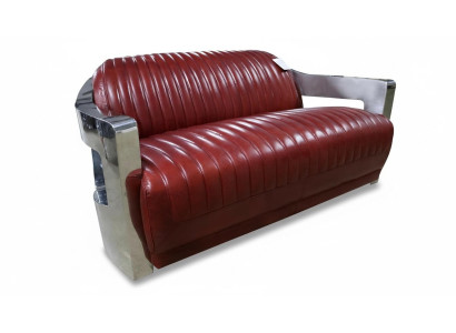 Design Club 2 Sitzer Sofa Ledersofa Dreisitzer Vintage Leder Zweisitzer Couchen