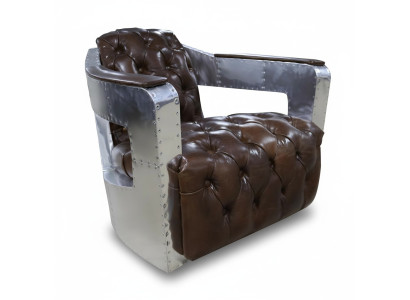 Schöner Vintage Chesterfield Ohrenbacken Sessel Clubsessel Flugzeug
