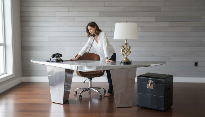 Schreibtisch Computer Tisch Bürotisch Alu Tische Flieger Arbeitszimmer