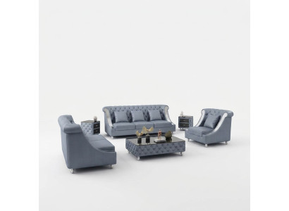 Ledersofa Couch Wohnlandschaft Garnitur Design Modern 3 1 Sitzer Sofa Neu