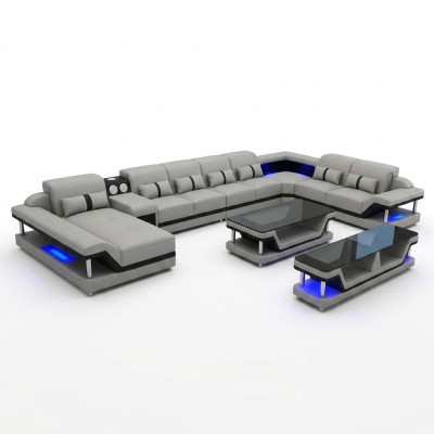 Design Sofa Komplettset Garnitur Polster Ecksofa Eckcouch Couch Sideboard Tisch