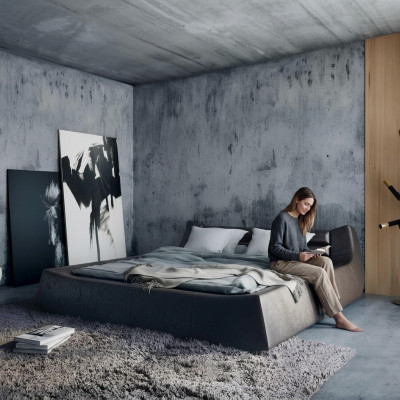 Doppelbett Design de Luxe Luxur Polsterbett Designbett Leder Betten Für