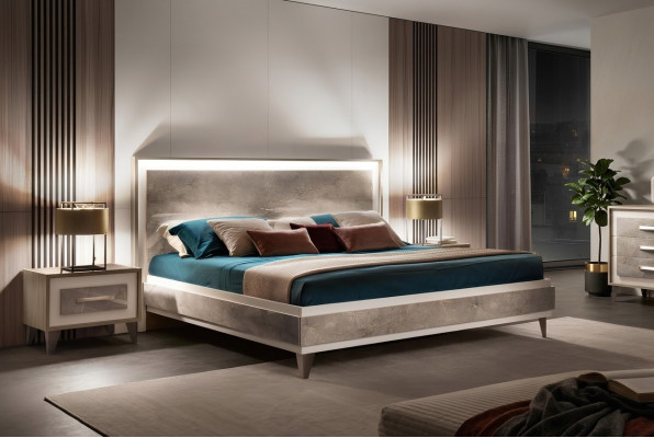 Bett 2x Nachttisch 3tlg Schlafzimmer Set Möbel Modern Luxus Betten arredoclassic