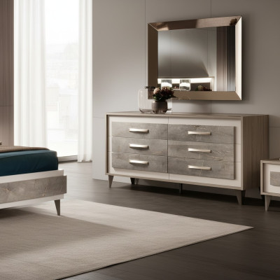 Kommoden Schrank Spiegel Design Möbel Möbel Garderobe 2tlg. Set arredoclassic