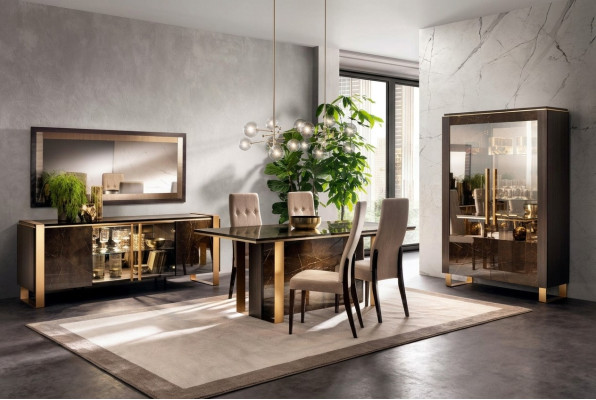Esstisch Stühle Kommode 8tlg. Esszimmer Set Gruppe Garnitur Tisch arredoclassic