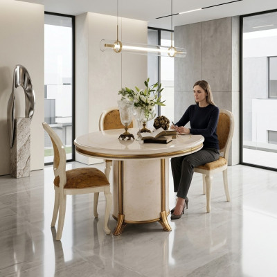Rund Esstisch Designer Esstisch Design Tisch Holz Esszimmer Wohnzimmertisch rund