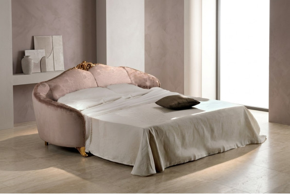 Sofa Schlafsofa Designer 3Sitzer Sofa mit Bettfunktion Couch Textil Sofa Polster