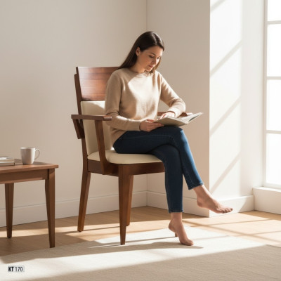 Stühle Stuhl Lehnstuhl Polster Massiv Holz Textil Holz Sessel Leder Neu Lounge