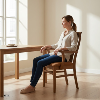 Stühle Stuhl Lehnstuhl Textil Massiv Holz Leder Lounge Massive Sessel Polster