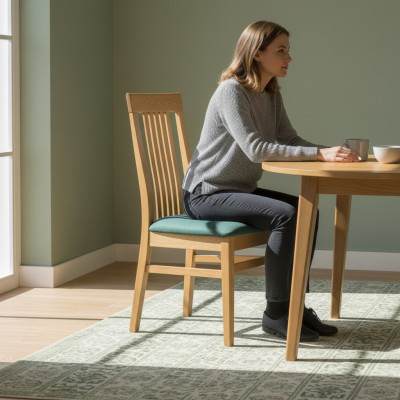 Stühle Stuhl Lehnstuhl Textil Polster Massiv Holz Leder Lounge Massive Sessel