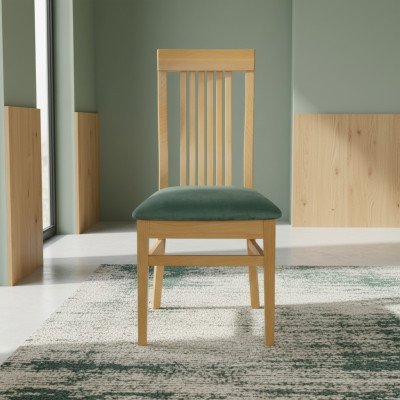 Stühle Stuhl Lehnstuhl Textil Polster Massiv Holz Leder Lounge Massive Sessel