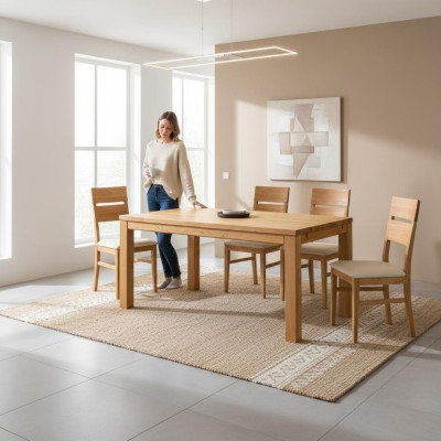 Tisch Esstisch Massive Möbel Esszimmer 200x100cm Echtes Holz Vollholz Neu Tische