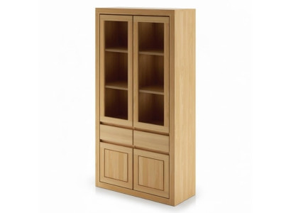 Vitrine Vitrinen Schrank Glasschrank Regal Holz Schrank System Regale Wohnzimmer