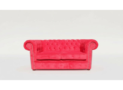 jvmoebel ®  Leder Sofa Couch - Design Polster Zweisitzer Couch Garnitur Rot Neu
