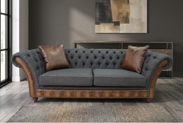 Moderne  Chesterfield Couch - Luxus Designer Sofa - Stil Möbel