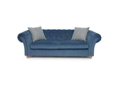 jvmoebel ®  Leder Sofa Couch - Design Polster Zweisitzer Couch Garnitur Blau Neu