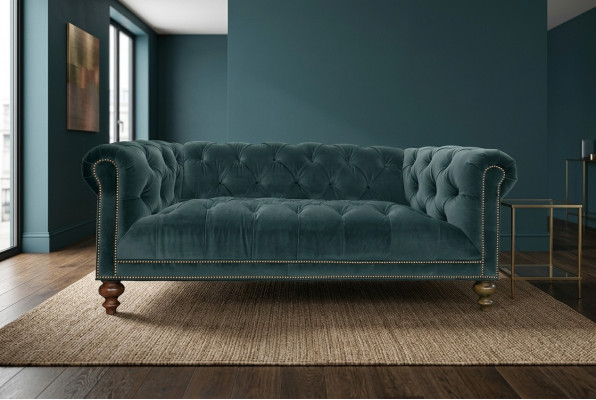 Klassik Chesterfield Sofagarnitur Sofa Couch Polster 3+2+1 Sitzer Textil