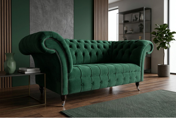 Sofa Couch Polster 2 Sitzer Textil Sofas Couchen Sitz Garnituren Design Club