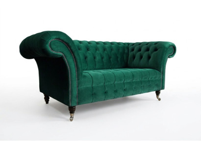 Sofa Couch Polster 2 Sitzer Textil Sofas Couchen Sitz Garnituren Design Club