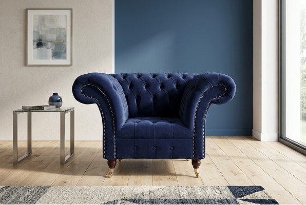 Sessel Design Couch Sofa Sitzer Samt Lounge Club Polster Luxus Ohren Sitz Relax