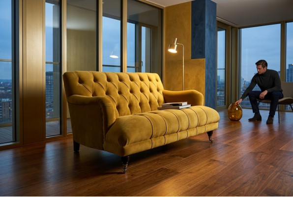 möbel klassische Wohnzimmer Sofa Chesterfield Couch Sitz Polster couchen Sofas