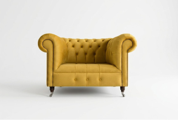Chesterfield Design Sofa Sessel Couch Polster Luxus Textil Couchen Ohrensessel