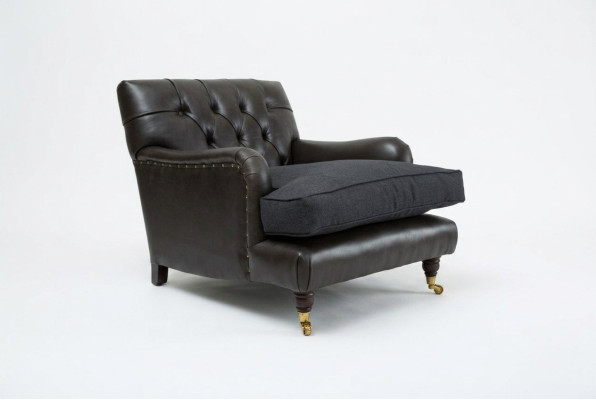 Sessel Club Lounge Designer Stuhl Polster Sofa 1 Sitzer Relax Drehbar Fernseh