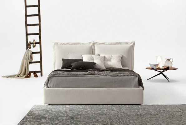 Modernes Design Hotel Bett XXL Betten Luxus Stil Doppel Textil 180x200cm Stoff