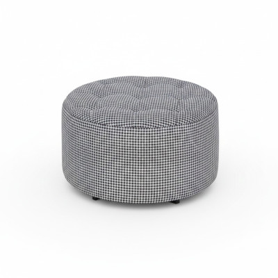 Runde Hocker Design Polster Fußhocker Ottomane Sitz Textil Chaise Lounge Pufa