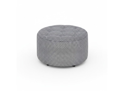 Runde Hocker Design Polster Fußhocker Ottomane Sitz Textil Chaise Lounge Pufa
