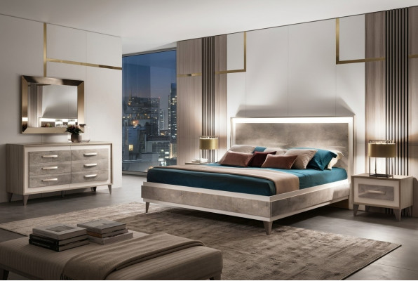 Bett Polster Design Luxus Doppel Hotel Betten Ehe Schlaf Zimmer arredoclassic