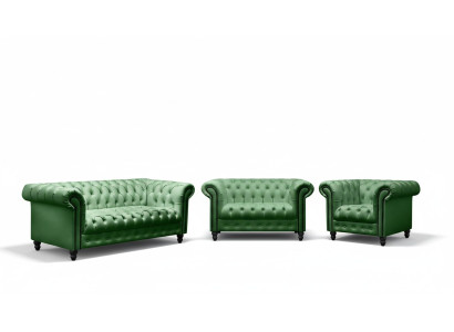 Modernes Designer Set 31 Sitzer Chesterfield Sofas Wohnzimmer Set